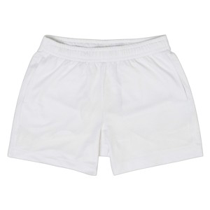 Shorts décontractés pour hommes et garçons, blancs, couleur unie, en toile respirante 100 % coton, séchage rapide, taille mi-haute, fermeture élastique - Product Image 4