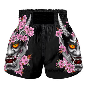 Pantalones Cortos de Muay Thai de Secado Rápido para Hombre con Logotipo Personalizado, Pantalones Cortos de Lucha MMA Hechos a Medida con Impresión por Sublimación - Product Image 2