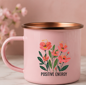 Premium Light Blue <b>Powder</b> Coated <b>Copper</b> Moscow Mule Mug Luxury Custom Inspirational Floral Gift Beer Stein Heavy Duty - Product Image 6
