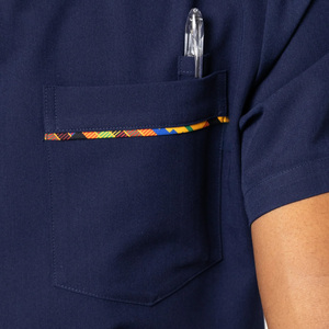 Unisex Scrub <b>Tops</b> Knitted Custom Branding Healthcare Staff Uniform Shirts OEM Pakistan Manufacturing Export Supply - Product Image 2