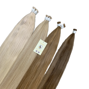 Super doble dibujado colorido Ombre resaltar personalizado Remy extensión de cabello mejor calidad crudo doble dibujado extensiones de cabello a granel - Product Image 2