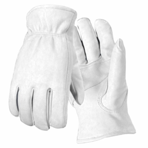 Heavy-Duty Reflective Safety Driving <b>Gloves</b> Soft General Purpose Comfortable Double Palm Reinforced Goat Grain Leather - Product Image 6