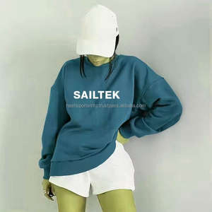 ชุดฤดูร้อนสำหรับผู้หญิง 2024 ชุดกีฬาพิมพ์โลโก้ได้ตามสั่ง ชุดเซ็ตเสื้อและกางเกงขาสั้น 2 ชิ้น ชุดเสื้อสเวตเชิ้ตและกางเกงขาสั้นสำหรับผู้หญิง - Product Image 2