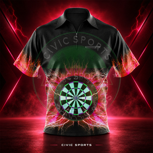 Chemises personnalisées par sublimation, respirantes, confortables, séchage rapide, jersey polyester 1/4 zip, uniforme d'équipe - Product Image 2