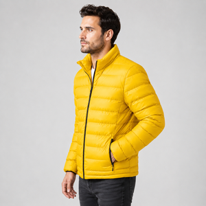 Custom Puffer <b>Jacket</b> <b>Men</b> Winter Warm <b>Lightweight</b> Quilted Down <b>Jacket</b> Outdoor Sportswear OEM ODM Wholesale Manufacturer - Product Image 2
