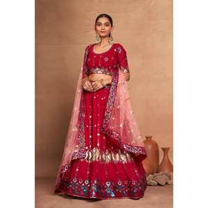 Lehenga Choli de Diseño Indio y Pakistaní para Fiestas con Hermosa Dupatta - Product Image 3