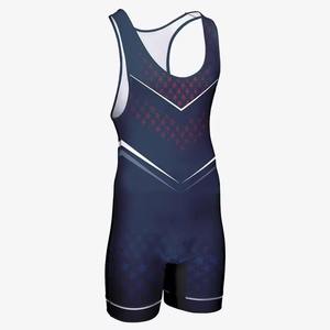 Hot Selling <b>Heat</b>-Transfer Printing MMA Wrestling Singlet Full Body Stretch Lightweight Durable Breathable 2026 Singlets Tank <b>Top</b> - Product Image 5