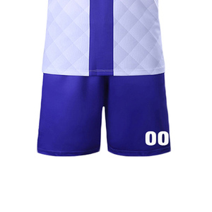 Conjunto de Uniforme de Rugby Sublimado Personalizado, Blanco y Morado, Cuello en V, Manga Corta, Secado Rápido, Unisex para Adultos, Todas las Temporadas - Product Image 5