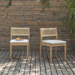 Teak Outdoor Garden Furniture Set 6 Seater Contemporary Wooden <b>Table</b> <b>Chairs</b> <b>Bench</b> Weather Resistant - Product Image 5