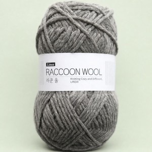 Hilo teñido a mano con motas de lana de mapache, mezcla de lana y mapache para tejer a mano, ovillo de 95g, fil au crochet - Product Image 3
