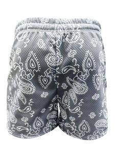 Pantalones cortos informales de malla para hombre, ropa deportiva de verano ligera y transpirable con cordón elástico en la cintura y bolsillos laterales - Product Image 4