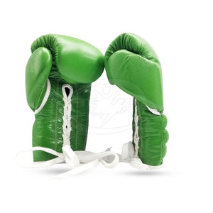 Best Quality Leather Boxing Gloves Training Gloves Lace-Up Closure Non-Slip Adjustable Wrist <b>Strap</b> UV Protection Comfortable - Product Image 2