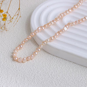 Collar Versátil de Alta Gama de Estilo Retro Francés para Mujer, Cadena de Perlas Barrocas Naturales de Agua Dulce - Product Image 4