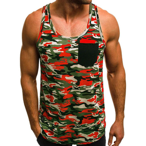 Wholesale Trendy Men's Camo Sublimation Tank Top Casual Streetwear Muscle Fit Sleeveless Shirt Customizable Fashion Tank Tops - Product Image 4