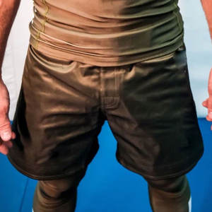 Pantalones Cortos de Lucha BRAVE BROWNS Ligeros, Duraderos y de Secado Rápido para Hombre, Tela Elástica de Poliéster/Algodón, Ajuste Cómodo, Cintura Elástica - Product Image 5