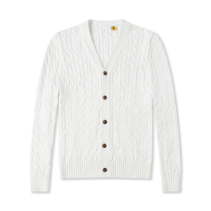 <b>Men's</b> Knitwear Ral Pullover <b>Cardigan</b> Spring V-neck Breathable Thin Casual 100% Cotton Button Paul Ruff - Product Image 2