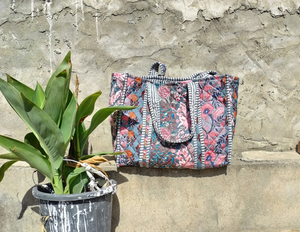 กระเป๋าผ้าคอตตอนมีรอยปะออกใหม่กระเป๋าถือสตรีกระเป๋าโท้ทซักได้กระเป๋าใบใหญ่สำหรับช้อปปิ้งกระเป๋าเดินทาง - Product Image 2