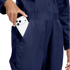 Unisex Workwear Set Solid Color Short Sleeve Shirt Pants Viscose/Polyester Breathable Eco-Friendly Quick Dry Casual Spring Style - Product Image 5