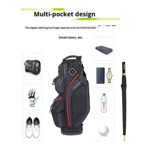 Waterproof Lightweight Unisex <b>Half</b> <b>Set</b> <b>Golf</b> <b>Club</b> Carry Bag Nylon Stand Cart Bag Thick Shoulder Strap Large Capacity Custom Logo - Product Image 4