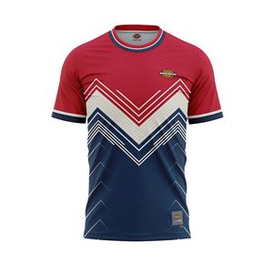 Maillots de sport personnalisés pour hommes, tissu respirant et anti-transpiration, séchage rapide, manches courtes, col rond, logo et motif personnalisables - Product Image 3