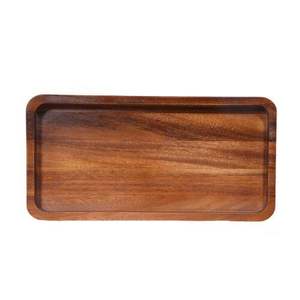 Plateau de service en bois de noyer moderne personnalisé en gros avec poignées, écologique et compatible lave-vaisselle - Product Image 6