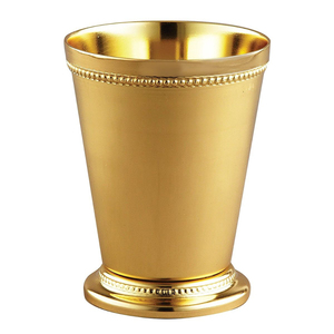 Copper Mint Julep Cup With Ice And Mint Garnish Classic Design Insulated For Cold Drinks Party Use Barware <b>Beer</b> Drink Julep Cups - Product Image 2