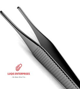 Pinzas Quirúrgicas Adson de 2x3 Dientes, Pinzas de Pulgar de Acero Inoxidable, Instrumento Médico - Product Image 2