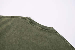 เสื้อยืดสไตล์วินเทจทรงโอเวอร์ไซส์คุณภาพสูง ซักย้อมสีแบบแอซิดสโตนวอช รับสกรีนโลโก้ เสื้อยืดทรงบ็อกซี่ฟิต เสื้อยืดเปล่า - Product Image 6