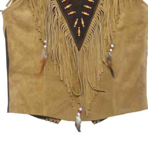 <b>Mens</b> Leather Fringe Vest Western Cowboy Sleeveless <b>Jacket</b> <b>Suede</b> Tassel Motorcycle Festival Rodeo OEM Premium OEM Apparel - Product Image 4