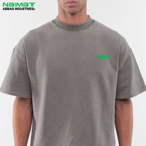 Nueva Camiseta Moderna al por Mayor Personalizada para Hombre, Talla Grande, con Logotipo Impreso, 100% Algodón, Camisetas Holgadas de Talla Grande para Hombre - Product Image 2