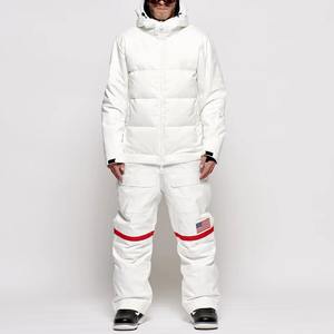 Veste d'extérieur unisexe imperméable, coupe-vent, respirante, avec fermeture éclair, capuche en polaire, isolée, pour le ski et le snowboard, taille oversize - Product Image 5