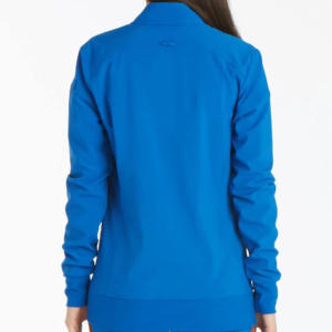 Chaqueta Médica para Mujer, Azul Claro, Poliéster, Tejido de Punto, Cierre Completo, Uniforme de Hospital, Blusa Moderna de Poliéster para Hospital - Product Image 6