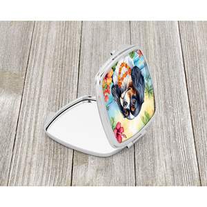 Cavalier Spaniel Luau Compact Pliant Miroir De Maquillage Portable Décoratif Voyage Cadeau pour Femmes et Filles - Product Image 2