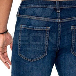 Jeans de Mezclilla para Hombre, Corte Slim Fit, Pierna Recta, Lavado Oscuro, Algodón de Peso Medio, Estilo Casual, para Otoño - Product Image 3