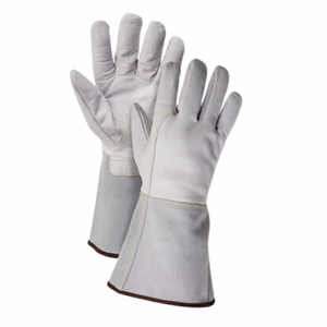 Guantes de Soldadura TIG de Cuero Vacuno Reforzado de 7 oz, Resistentes al Fuego y a Cortes, Protección para Barbacoa, Muñequera Tejida, Sin Silicona, Guantes de Seguridad - Product Image 6