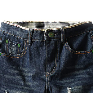 Summer New <b>Men</b> Fashion <b>Stretch</b> Causal Short Denim Shorts Blue Black Denim Shorts High Streetwear Fashionwear <b>Men</b> Denim Shorts - Product Image 3