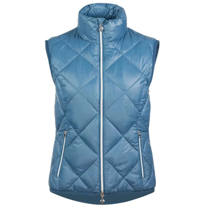 <b>Men's</b> Navy Blue Windproof Water-Repellent Sporty Puffer Vest Sleeveless <b>Gilet</b> Stand Collar Zip <b>Lightweight</b> Waistcoat ODM Autumn - Product Image 6