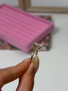 1.30 CT Asscher Cut Moissanite 925 <b>Silver</b> Engagement <b>Ring</b> in Yellow Gold Plated Minimalist <b>Solitaire</b> Promise <b>Ring</b> - Product Image 4