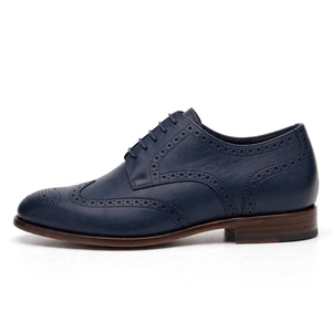 Chaussures habillées Oxford en cuir véritable pour hommes, à bout pointu, à lacets, couleur unie, pour le bureau et la carrière, toutes saisons, exportées du Bangladesh - Product Image 4
