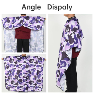 Capa de Corte de Pelo para Salón de Belleza y Barbería, Impermeable, con Patrón de Camuflaje, Color y Logotipo Personalizados, Precio de Fábrica, Gran Venta, Unisex - Product Image 6