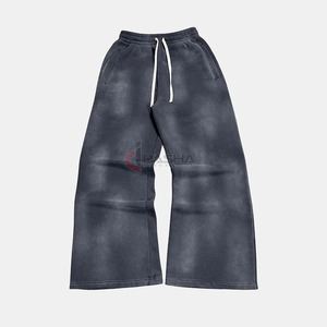 Pantalones Deportivos de Invierno para Hombre, Corte Regular, 100% Algodón, Personalizados |   Pantalones Deportivos de Pierna Recta con Cordón Ajustable |   Pantalones Casuales Impermeables y Transpirables | - Product Image 4