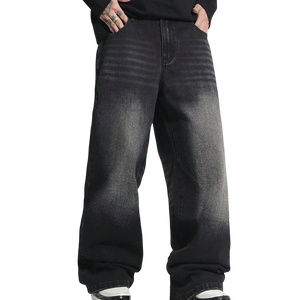 Pantalones Vaqueros Anchos de Estilo Vintage para Hombre, Cintura Media, con Diseño Personalizado y Marca Privada - Product Image 4