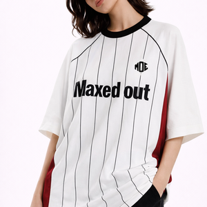 Jersey Unisex Estilo Fútbol Americano con Rayas Blancas, Prenda Deportiva Oversize, Logotipo Personalizado, Pedido al por Mayor, Fabricación OEM, Hecho en EE. UU. - Product Image 3