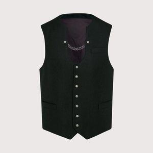 Gilet bavarois pour homme, style Oktoberfest, décontracté et élégant, réversible, 100% polyester, broderie, respirant, chaud pour l'hiver, costumes fantaisie d'automne - Product Image 1