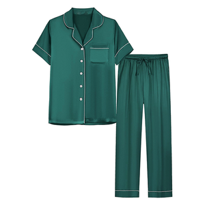 Ensemble de pyjamas en coton confortable pour femmes, vêtements de nuit légers, tenues d'intérieur tendance, fabrication en marque blanche - Product Image 4