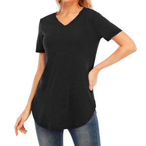 T-shirt moderne pour femme, coupe décontractée, manches courtes, style décontracté, longueur normale / T-shirt décontracté pour femme - Product Image 5