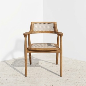 Sillón de Comedor para Exteriores de Teca, Muebles de Patio para Hoteles y Resorts, Ratán Sintético, Suministro para Proyectos de Restaurantes - Product Image 4