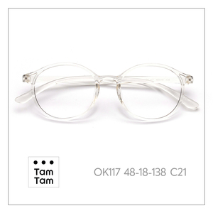 ทัมทัม OK117 กรอบแว่นตาใสแบบเต็มขอบ 48-18-138 สำหรับผู้ใหญ่ทุกเพศ แก้ไขการมองเห็น - Product Image 3