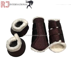 Tapis de selle Western scintillant avec bottes, doublure matelassée en peluche, équipement d'entraînement et d'équitation pour la compétition - Product Image 3