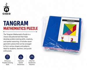 Rompecabezas Matemático Tangram CISCO, Juguete Educativo de Geometría, Material PET para Entrenamiento en el Aula - Product Image 4